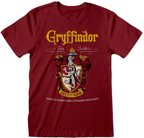 Harry Potter - Gryffindor Red Crest T-Shirt Maroon