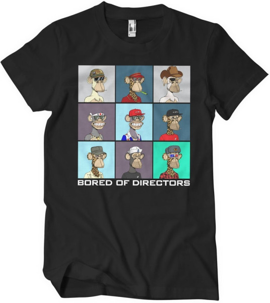 Bored of Directors Bod Nft Portraits T-Shirt Black