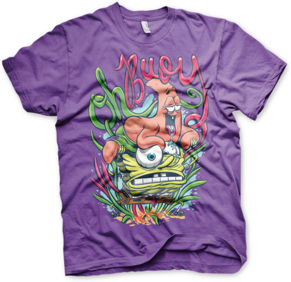 Spongebob Oh Boy T-Shirt Purple