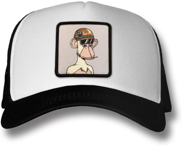 Bored of Directors Ape 4676 - Midnight Johnson Trucker Cap White/Black