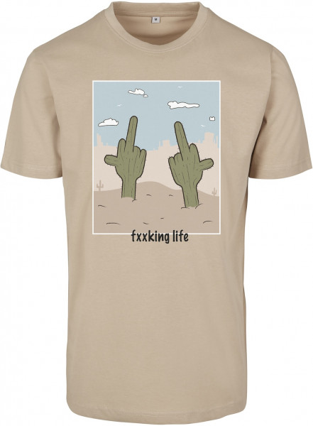 Mister Tee T-Shirt Fucking Life Tee Sand