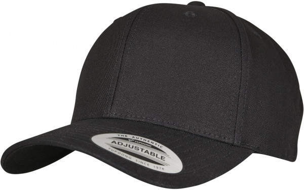 Flexfit Cap 6-Panel Curved Metal Snap Black