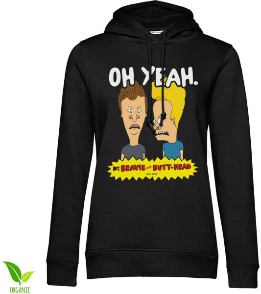 Beavis and Butt-Head Oh Yeah Girls Hoodie Damen Black