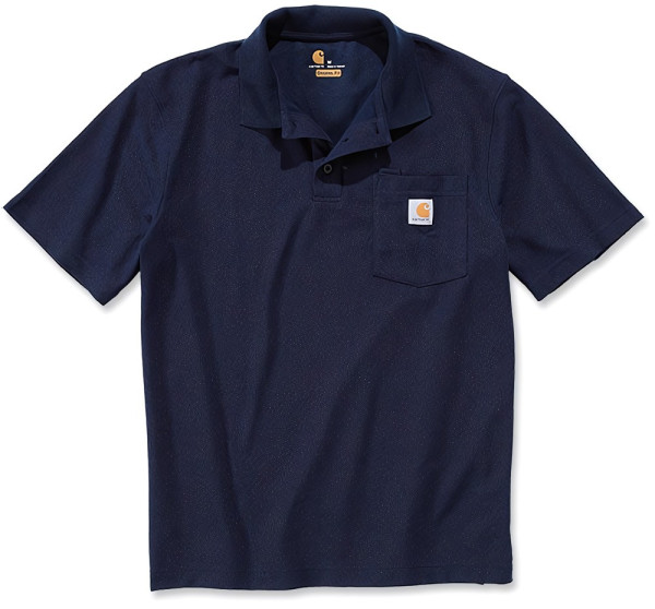 Carhartt Polo Contractor'S Work Pocket Polo Navy