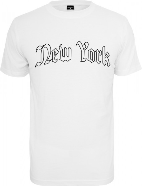 Mister Tee T-Shirt New York Wording Tee White