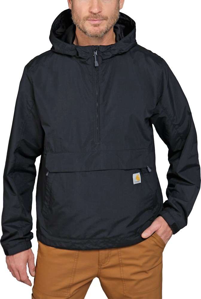 Carhartt Jacke Lightweight Packable Anorak Black Jackets Coats Men s Clothing Workwear kustom kult