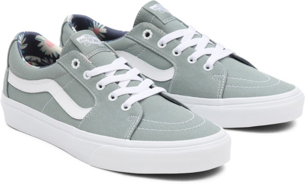 Vans Unisex Lifestyle Classic FTW Sneaker Ua Sk8-Low (Smell The Flowers) Green Milieu/True White