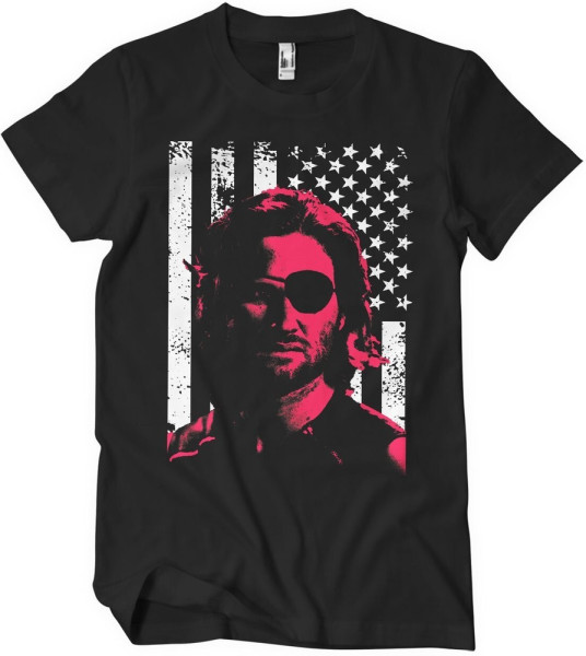 Escape from New York Plissken Stars And Stripes T-Shirt Black