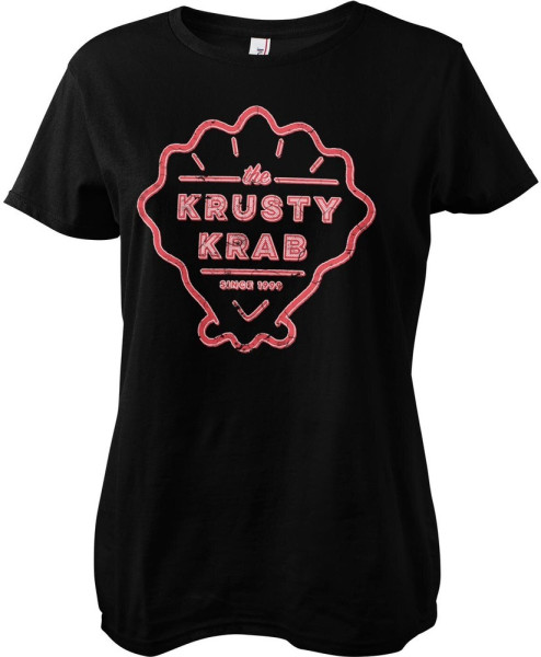 Spongebob The Krusty Krab Since 1999 Girly Tee Damen T-Shirt Black