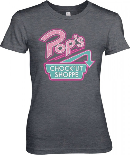 Riverdale Pop's Chock'Lit Shoppe Girly Tee Damen T-Shirt Dark-Heather