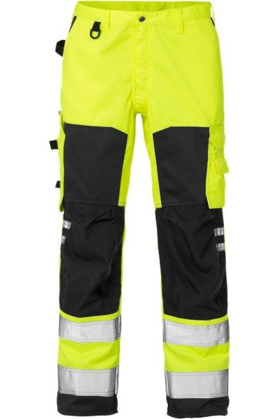 Fristads Warnschutz-Hose High Vis Hose Kl. 2 2026 PLU Warnschutz-Gelb/Schwarz