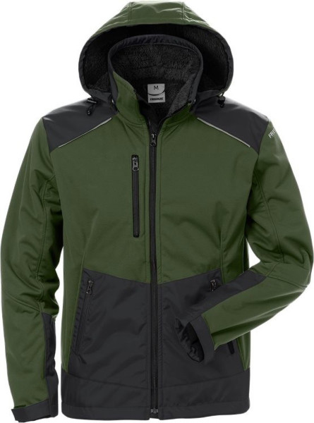 Fristads Softshell-Winterjacke 4060 CFJ Army Grün/Schwarz