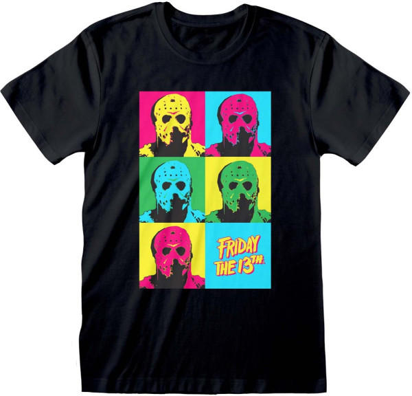 Friday The 13th - Jason Pop Art T-Shirt Black