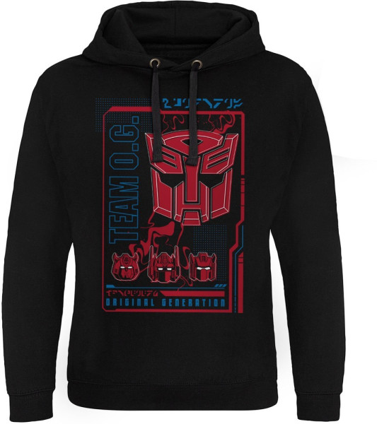 Transformers Autobots Original Generation Epic Hoodie Black