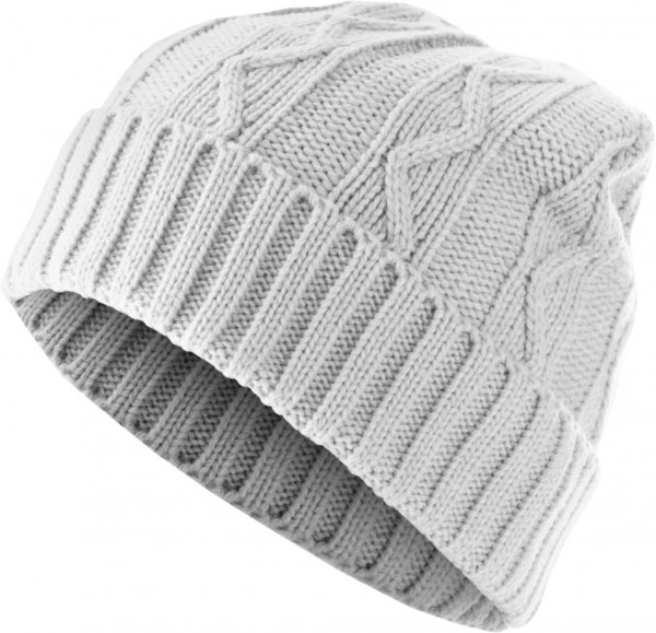 MSTRDS Beanie Beanie Cable Flap White