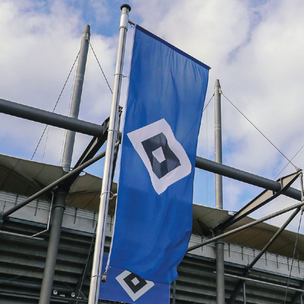 Hamburger SV HSV Fahne Arena Neu Fussball