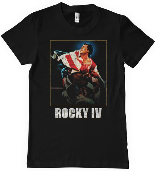 Rocky Iv Washed Cover T-Shirt Black