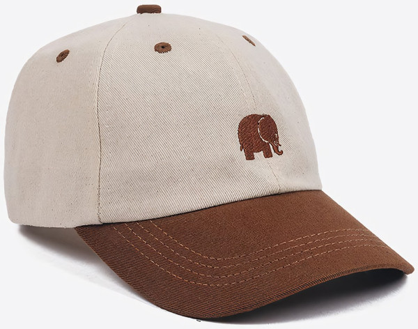 Trendsplant Cap Logo Dad Cap Camel Ecru