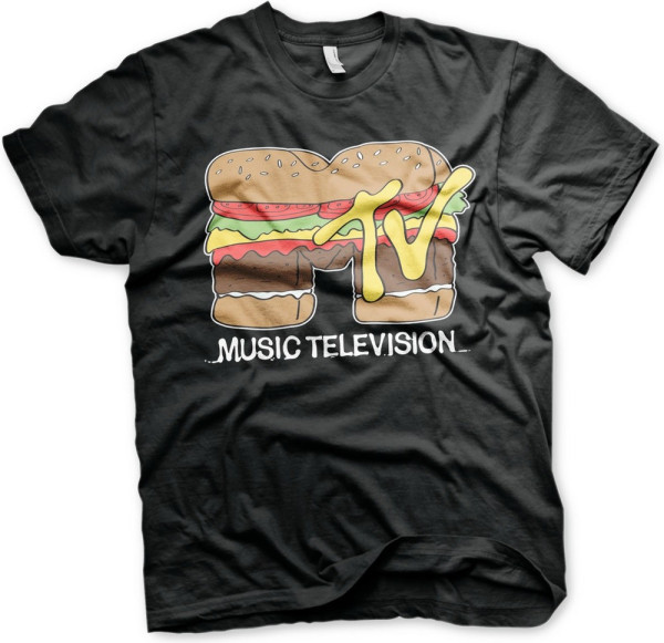 MTV Hamburger T-Shirt Black