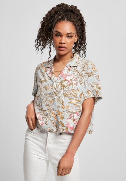 Urban Classics Damen Hemd Ladies Viscose Resort Shirt