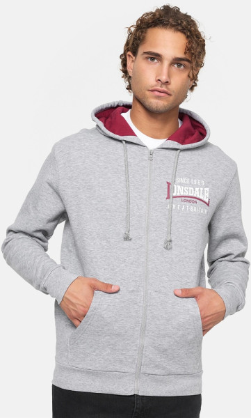 Lonsdale Lintmill Kapuzensweatjacke mit Reißverschluss normale Passform