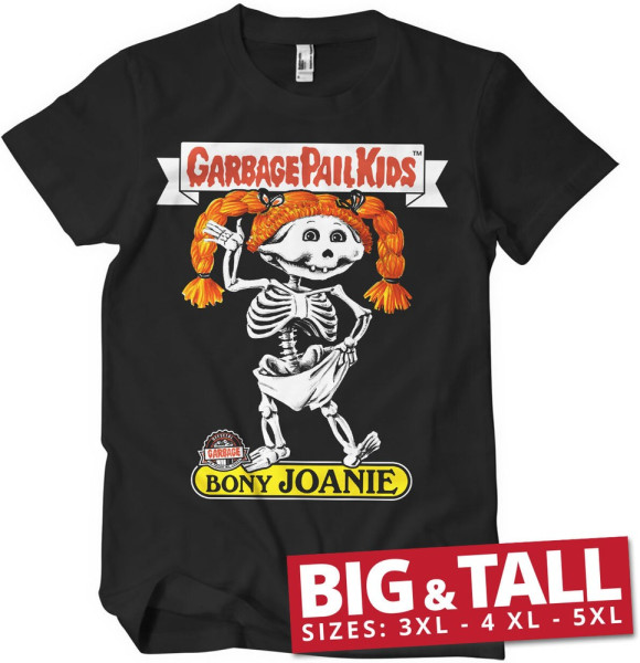 Garbage Pail Kids Bony Joanie Big & Tall T-Shirt Black