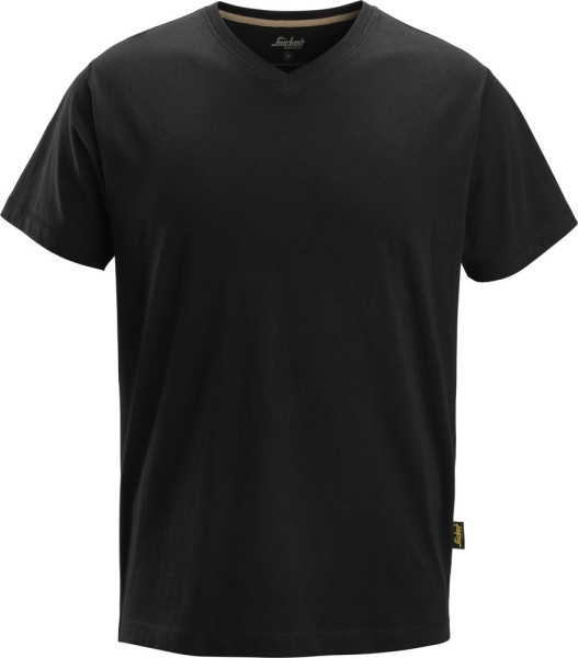 Snickers Arbeitsshirt V-Neck T-Shirt Schwarz