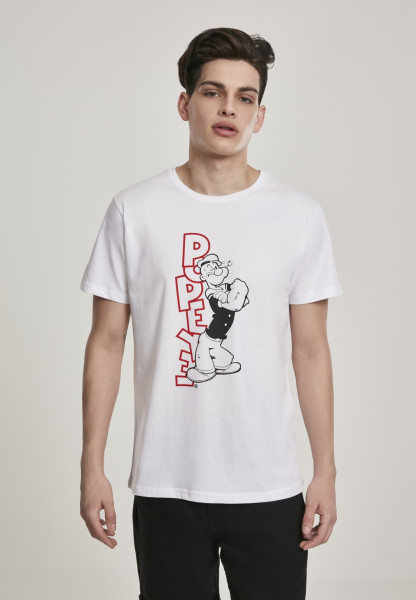 Merchcode T-Shirt Popeye Standing Tee White