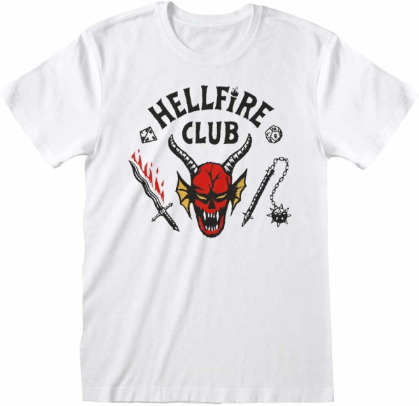 Stranger Things - Hellfire Club Logo (Unisex) T-Shirt White