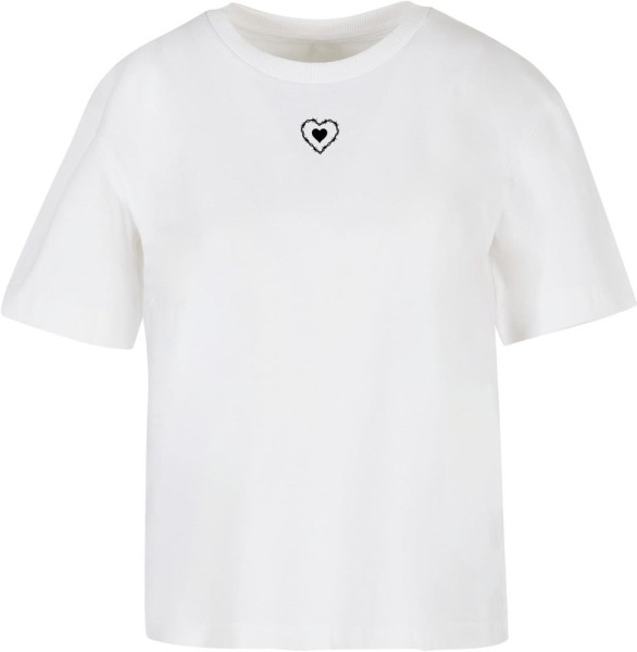 Miss Tee Damen T-Shirt Good Vibes Only Heart Tee MST094