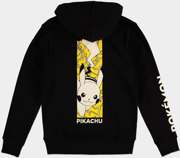 Pokémon - Attacking Pika! - Men's Zipper Hoodie Black