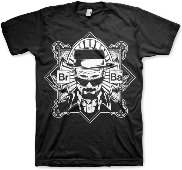 Breaking Bad Br-Ba Heisenberg T-Shirt Black