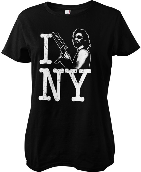 I Escaped New York Girly Tee Damen T-Shirt Black