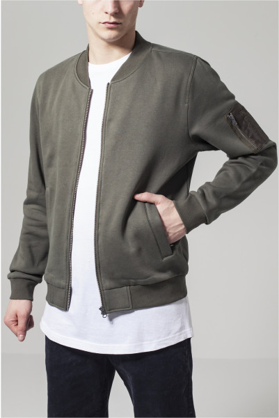 Urban Classics Bomber Jacket Sweat Bomber Jacket Black