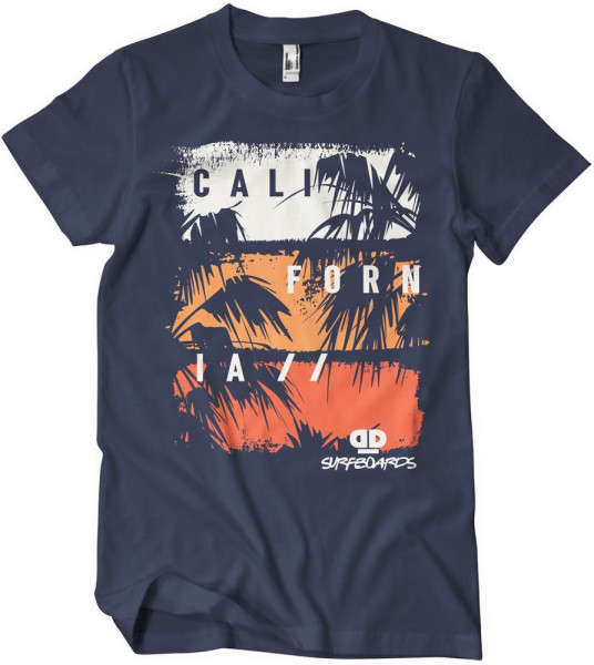 Dope & Deep California Palms T-Shirt Navy