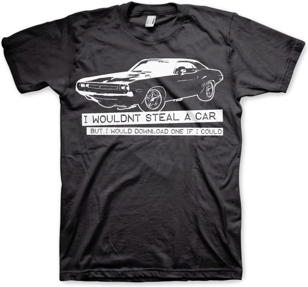 Hybris I Wouldn't Steal A Car Tee T-Shirt Black