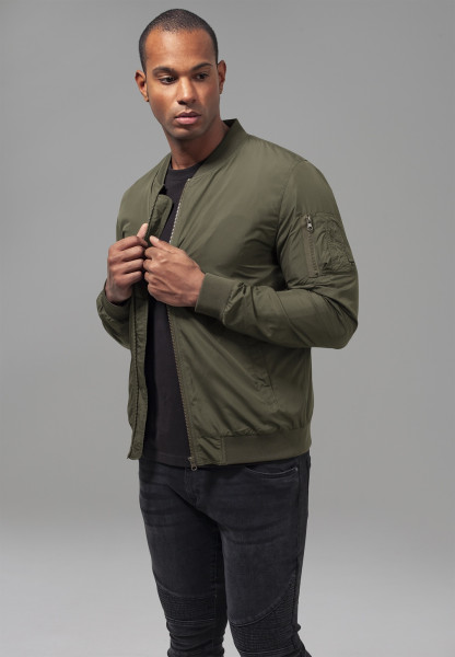 Urban Classics Bomber Jacke Light Bomber Jacket Darkolive