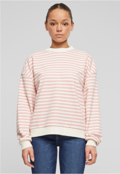 Urban Classics Damen Ladies Oversized Striped Crewneck TB6135