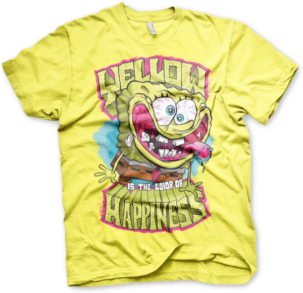 Spongebob Yellow Is The Color Of Happiness T-Shirt Yellow