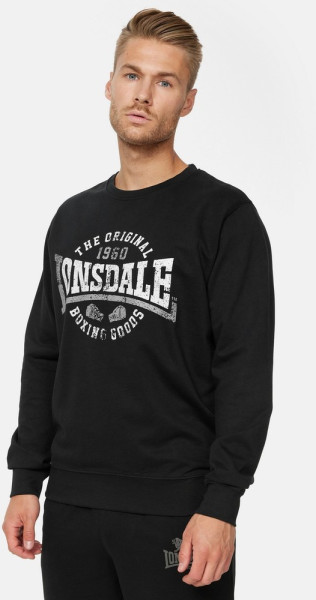 Lonsdale Sweatshirt Badfallister Rundhals Sweatshirt schmale Passform