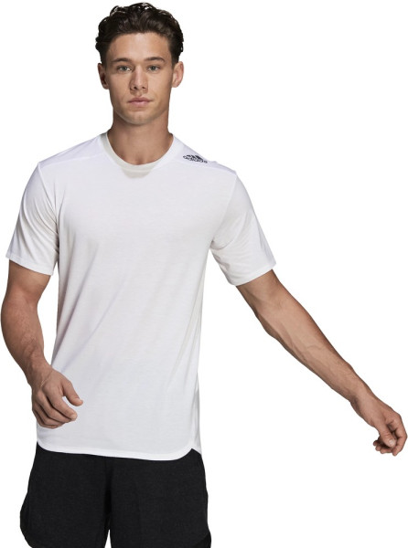 Adidas Sportshirt Designed For Training Tee White 161316