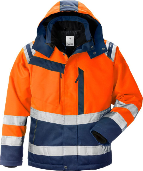 Fristads High Vis Winterjacke Damen 4143 PP Warnschutz-Orange/Marine