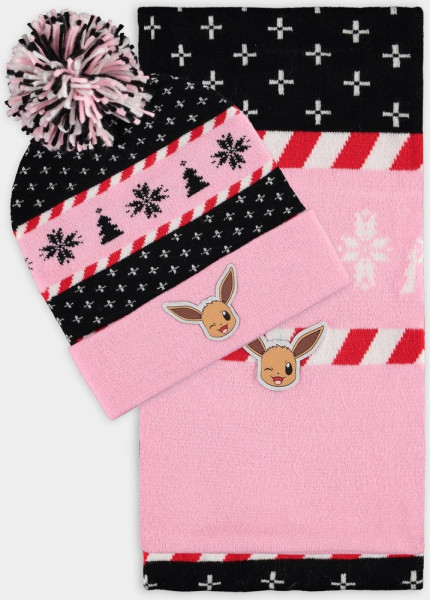 Pokémon - Beanie & Scarf Gift Set Pink