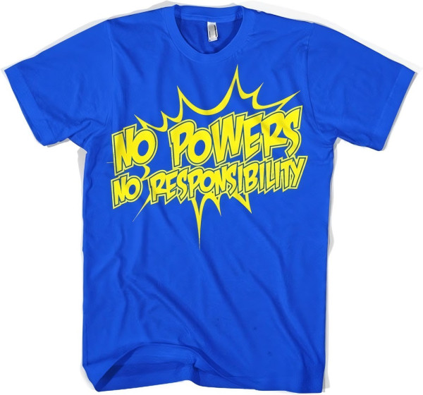 Hybris No Powers No Responsibility T-Shirt Blue