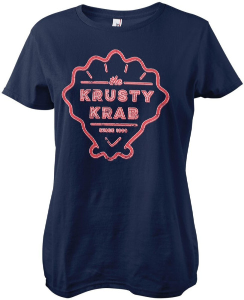 Spongebob The Krusty Krab Since 1999 Girly Tee Damen T-Shirt Navy