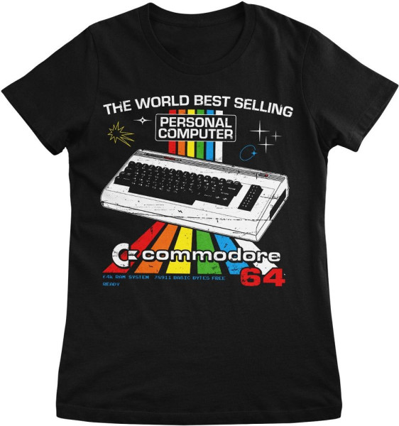 COMMODORE/C64 T-Shirt C64 Personal Computer Girly Tee LN-5-COM006-61-2