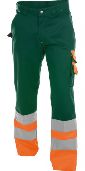 Dassy Warnschutzhose Omaha PESCO64 Flaschengrün/Neonorange