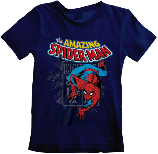 Spiderman Amazing Spider-Man (Kids) Jungen Kinder T-Shirt Navy