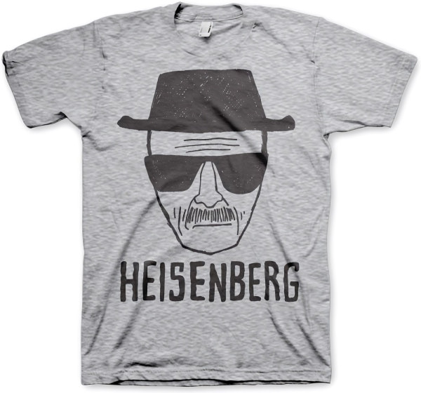 Breaking Bad Heisenberg Sketch T-Shirt Heather-Grey