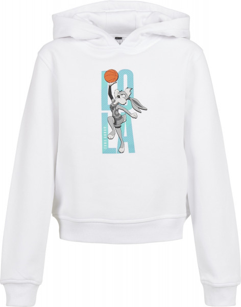 Mister Tee Sweatshirt Kids Space Jam Lola Jumping Cropped Hoody White